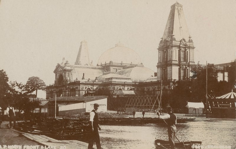 North Front und Lake, Alexandra Palace autorstwa English Photographer