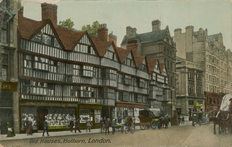 Old Houses, Holborn, Londyn autorstwa English Photographer