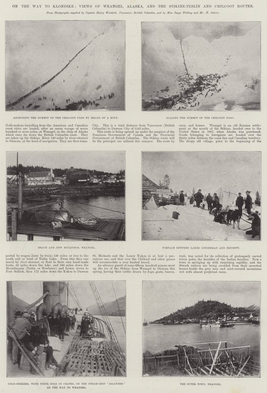 W drodze do Klondike, widoki Wrangla, Alaski oraz trasy Stikine-Teslin i Chilkoot autorstwa English Photographer