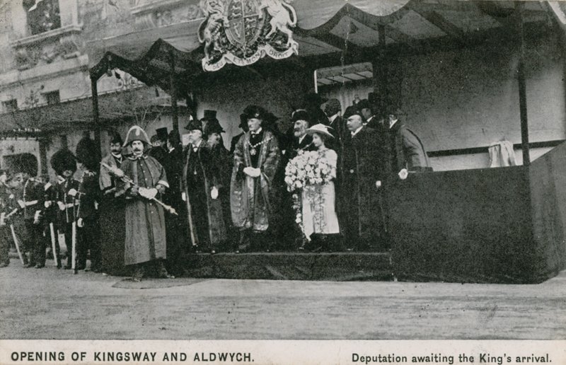 Otwarcie Kingsway i Aldwych autorstwa English Photographer