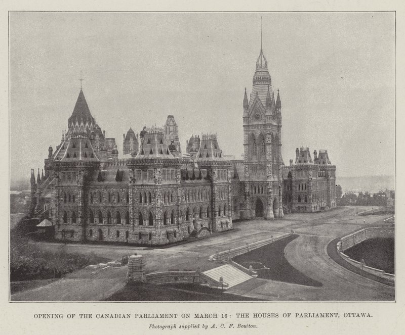 Otwarcie parlamentu kanadyjskiego 16 marca, Houses of Parliament, Ottawa autorstwa English Photographer