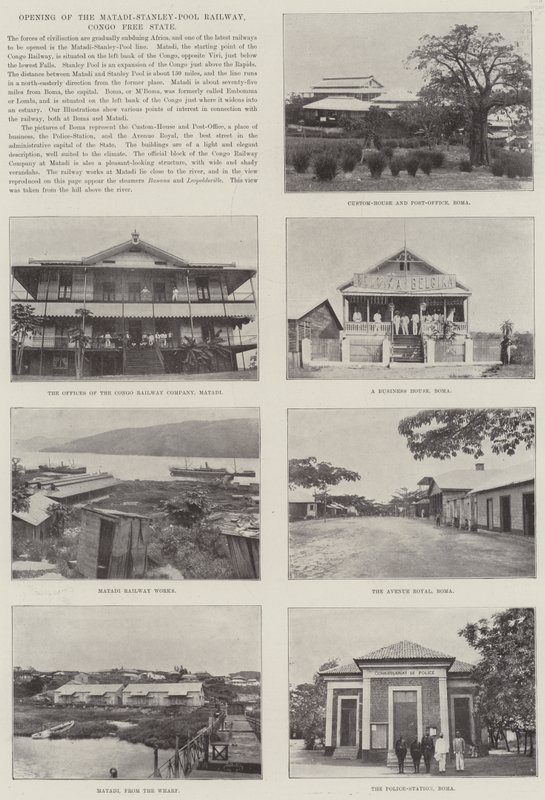 Otwarcie kolei Matadi-Stanley-Pool, Wolne Państwo Kongo autorstwa English Photographer