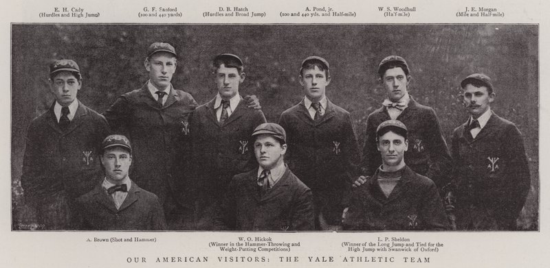 Nasi amerykańscy goście, Yale Athletic Team autorstwa English Photographer