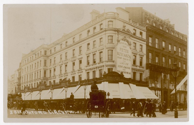 Oxford Circus, Londyn, z Peterem Robinsonem autorstwa English Photographer