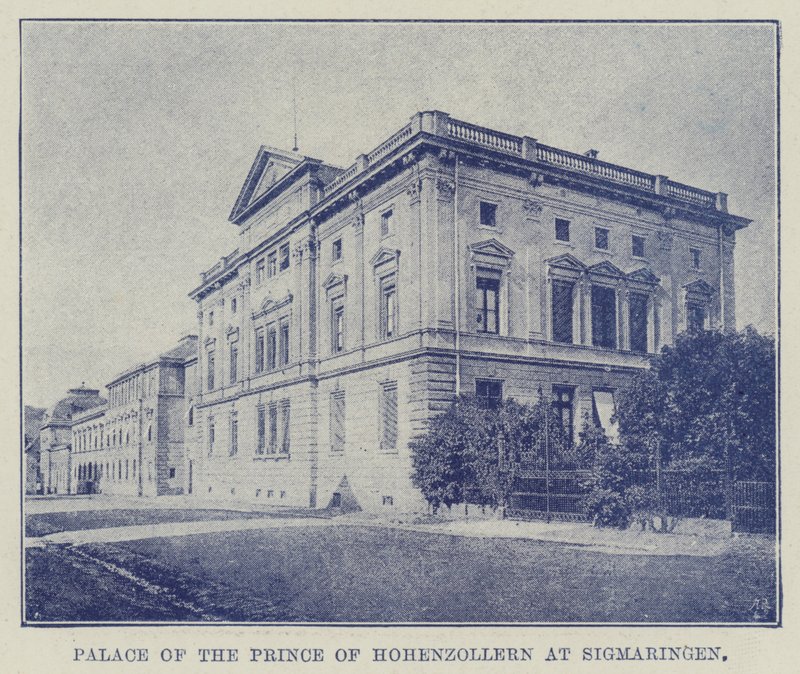 Pałac księcia Hohenzollernów w Sigmaringen autorstwa English Photographer