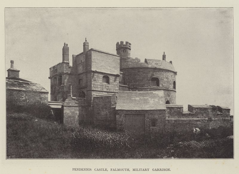 Zamek Pendennis, Falmouth, Garnizon Wojskowy autorstwa English Photographer