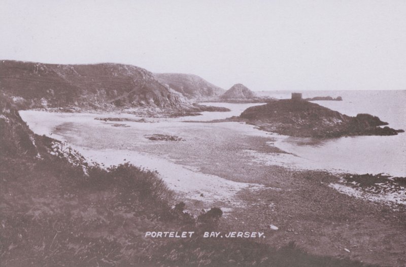 Portelet Bay, Jersey (zdjęcie czarno-białe) autorstwa English Photographer