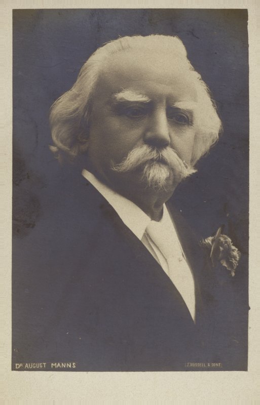 Portret Sir Augusta Mannsa autorstwa English Photographer