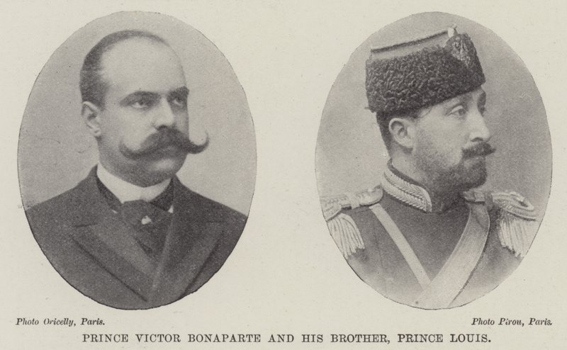 Książę Wiktor Bonaparte i jego brat, książę Ludwik autorstwa English Photographer