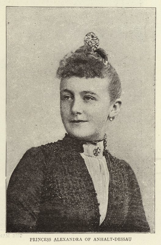 Księżniczka Aleksandra z Anhalt-Dessau autorstwa English Photographer