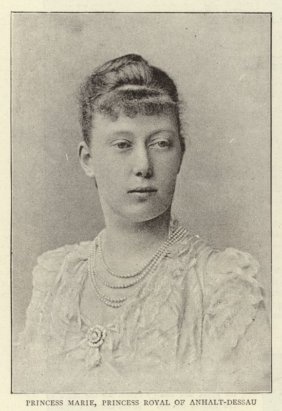 Księżniczka Marie, księżniczka królewska Anhalt-Dessau autorstwa English Photographer