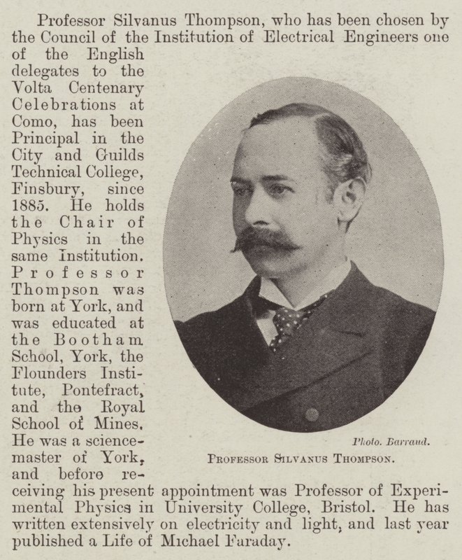 Profesor Silvanus Thompson autorstwa English Photographer