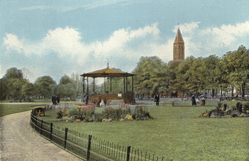 Pump Room Gardens, Leamington autorstwa English Photographer