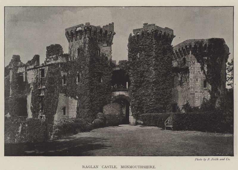 Zamek Raglan, Monmouthshire autorstwa English Photographer