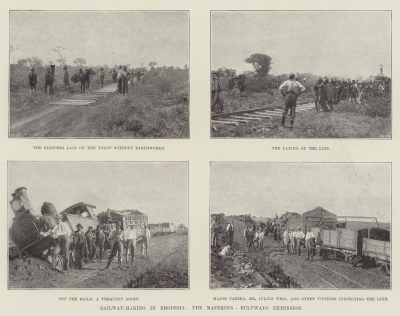 Produkcja kolei w Rodezji, rozszerzenie Mafeking-Bulawayo autorstwa English Photographer