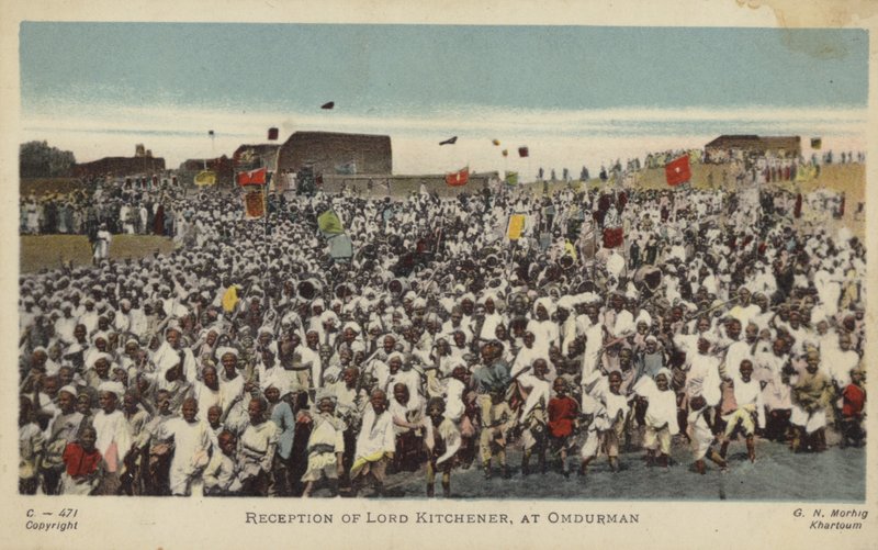 Przyjęcie Lorda Kitchenera w Omdurmanie, ok. 1898 r. (zdjęcie barwne) autorstwa English Photographer