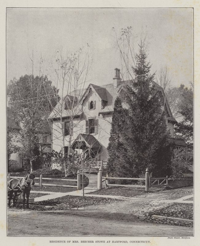 Rezydencja pani Beecher Stowe w Hartford, Connecticut autorstwa English Photographer