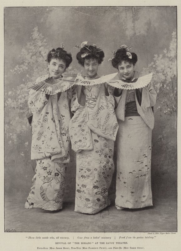 Odrodzenie The Mikado w Teatrze Savoy autorstwa English Photographer