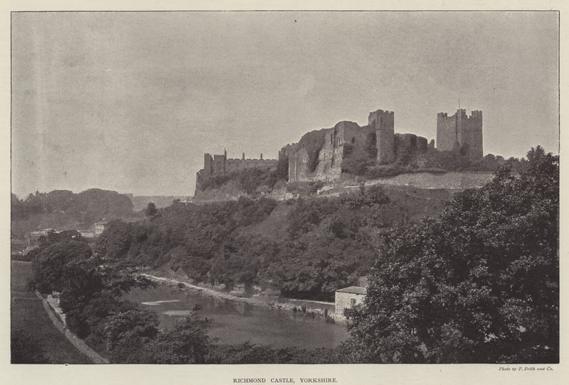 Zamek Richmond, Yorkshire autorstwa English Photographer