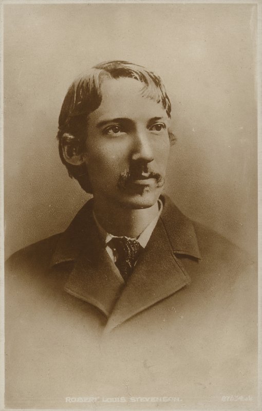 Robert Louis Stevenson (1850-1894), szkocki powieściopisarz, poeta i pisarz podróżnik autorstwa English Photographer