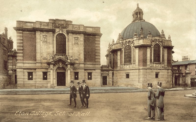 Sala szkolna, Eton College (kolorowe zdjęcie) autorstwa English Photographer