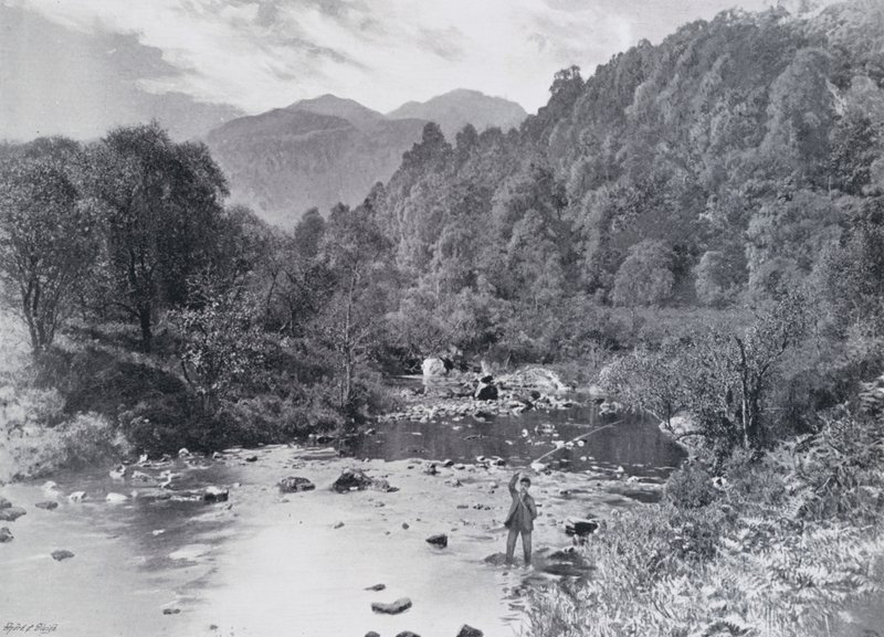 Szkocja: W Trossachs Glen (zdjęcie czarno-białe) autorstwa English Photographer
