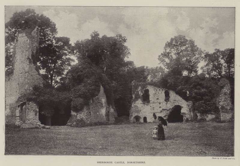 Zamek Sherborne, Dorsetshire autorstwa English Photographer