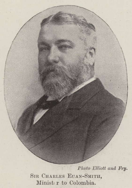 Sir Charles Euan-Smith, minister w Kolumbii autorstwa English Photographer