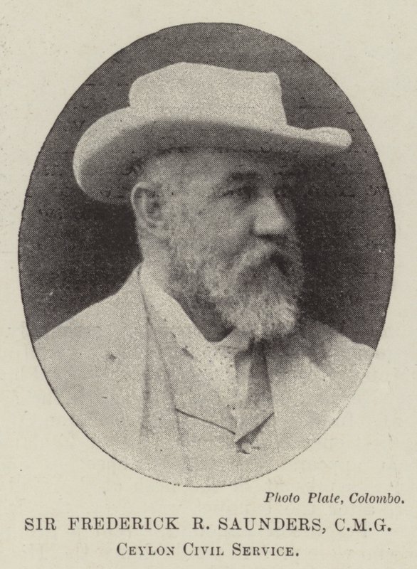 Sir Frederick R Saunders, CMG, Cejlon Civil Service autorstwa English Photographer