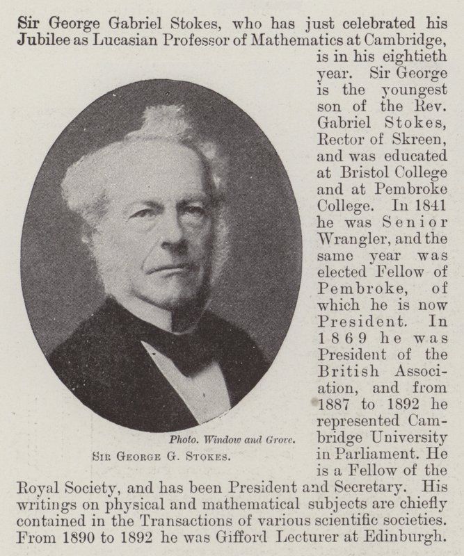 Sir George G Stokes autorstwa English Photographer