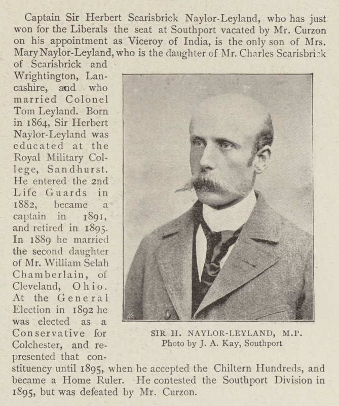 Sir H Naylor Leyland, MP autorstwa English Photographer