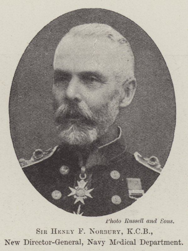 Sir Henry F Norbury, KCB, nowy dyrektor generalny, Departament Medyczny Marynarki Wojennej autorstwa English Photographer