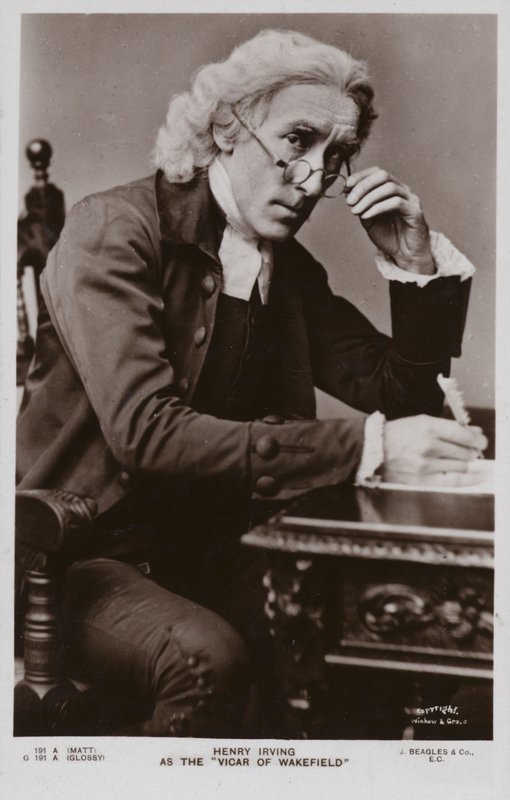 Sir Henry Irving, angielski aktor teatralny autorstwa English Photographer