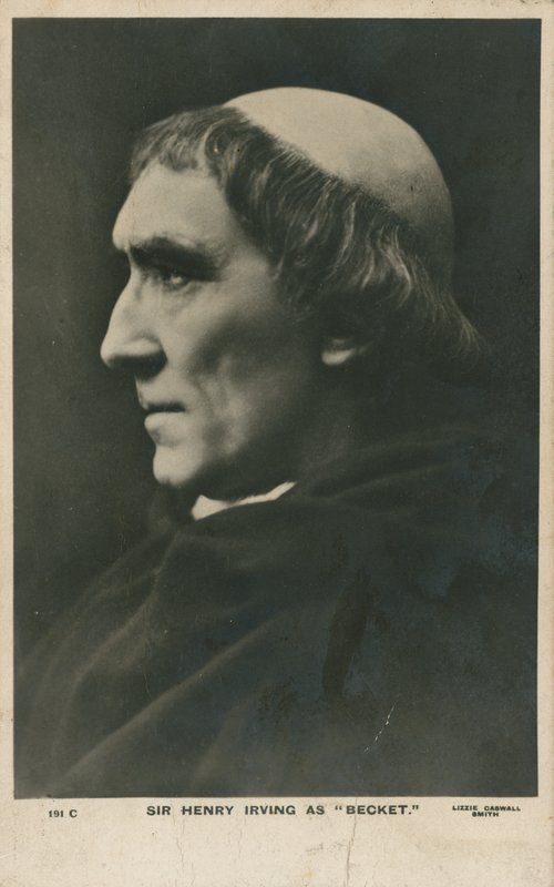 Sir Henry Irving jako Becket autorstwa English Photographer