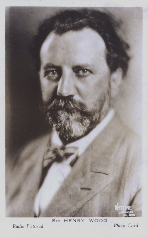Sir Henry Wood, angielski dyrygent (zdjęcie czarno-białe) autorstwa English Photographer