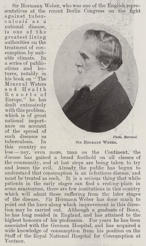 Sir Hermann Weber autorstwa English Photographer