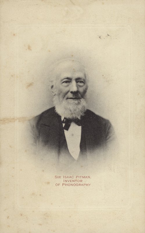 Sir Isaac Pitman (1813-1897), angielski wynalazca pisma stenograficznego Pitman. autorstwa English Photographer