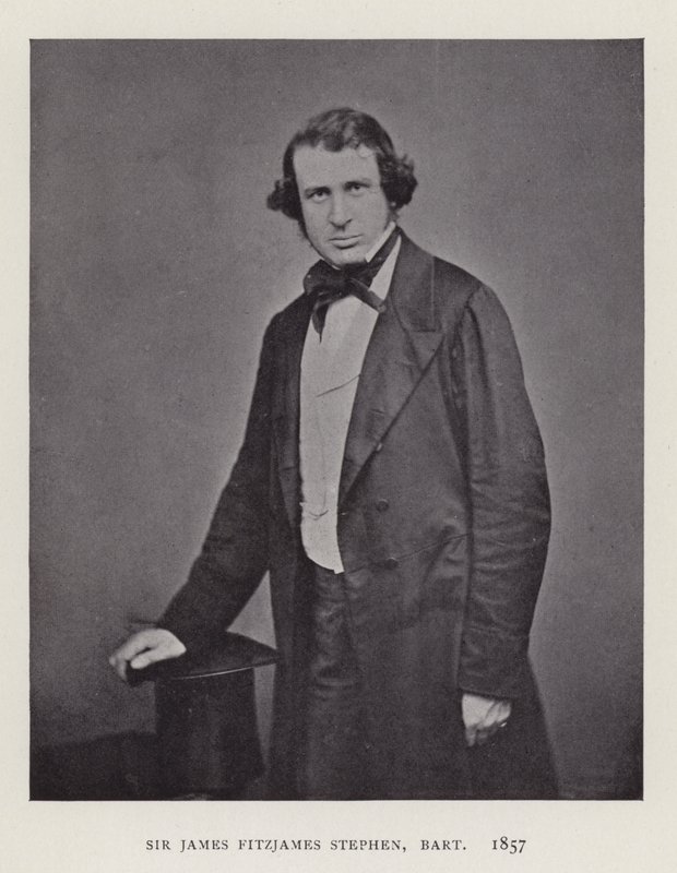 Sir James Fitzjames Stephen, Baronet, 1857 autorstwa English Photographer