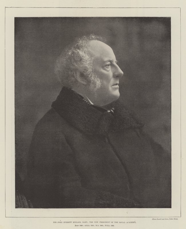 Sir John Everett Millais, Baronet, nowy prezes Akademii Królewskiej autorstwa English Photographer