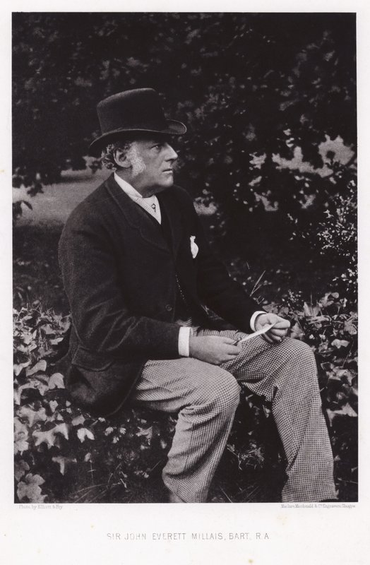 Sir John Everett Millais, angielski artysta autorstwa English Photographer