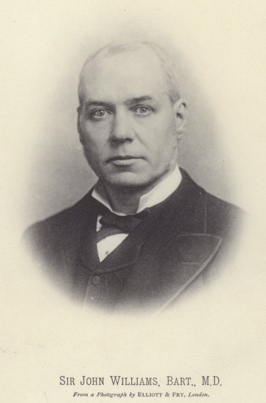 Sir John Williams, baronet, MD (zdjęcie czarno-białe) autorstwa English Photographer