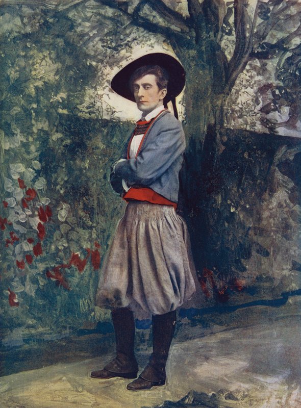 Sir Johnston Forbes-Robertson w "Sakramencie Judasza". autorstwa English Photographer