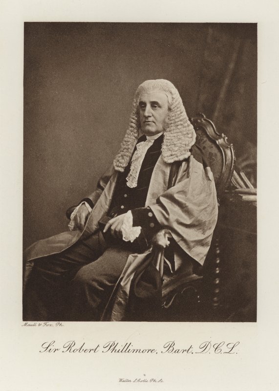 Sir Robert Phillimore, Baronet, DCL (zdjęcie czarno-białe) autorstwa English Photographer
