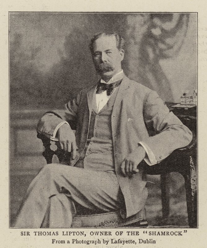 Sir Thomas Lipton, właściciel Shamrock autorstwa English Photographer