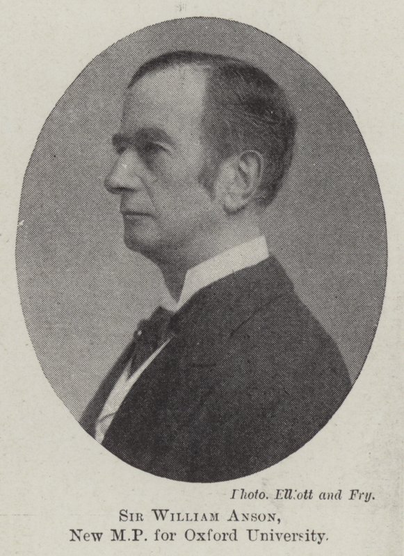 Sir William Anson, nowy poseł Uniwersytetu Oksfordzkiego autorstwa English Photographer