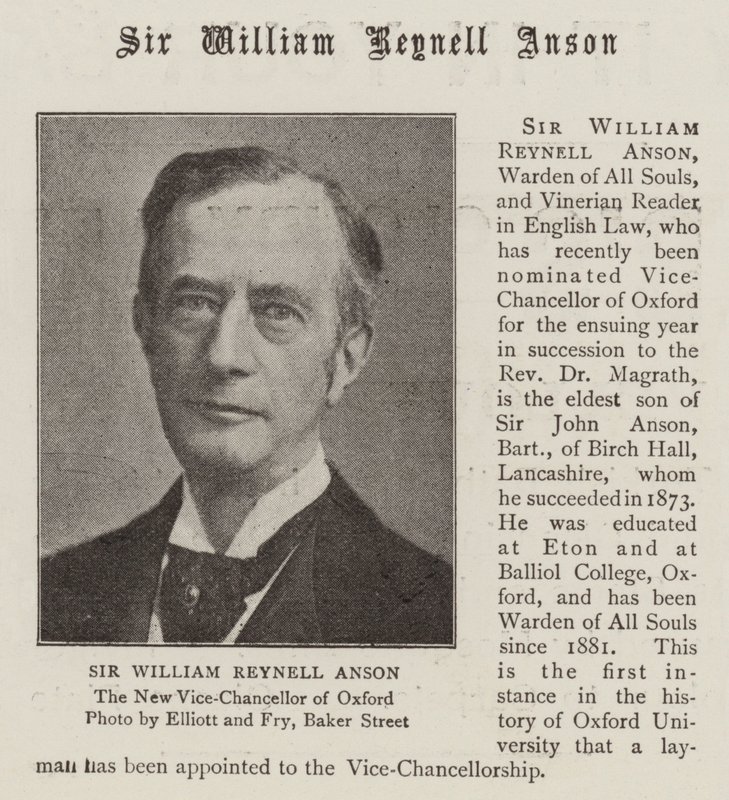 Sir William Reynell Anson autorstwa English Photographer