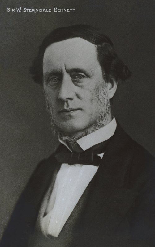 Sir William Sterndale Bennett, angielski kompozytor, dyrygent i pianista (zdjęcie czarno-białe) autorstwa English Photographer