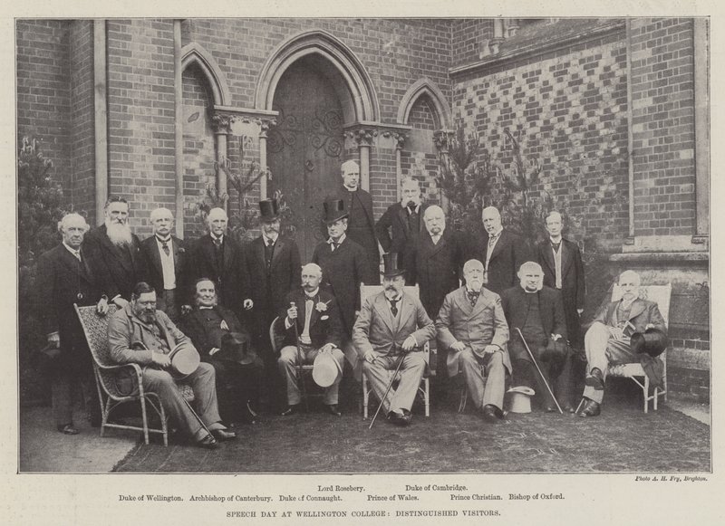 Dzień przemówienia w Wellington College, wybitni goście autorstwa English Photographer