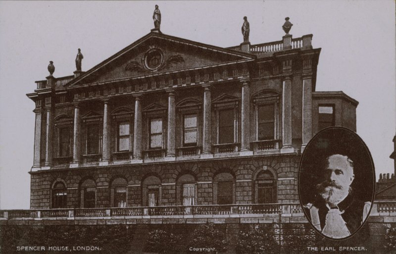Spencer House, Londyn z (wstawka) The Earl Spencer autorstwa English Photographer