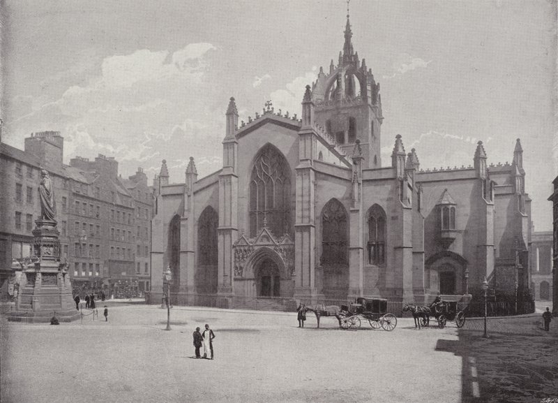 Kościół St Giles, Edynburg autorstwa English Photographer